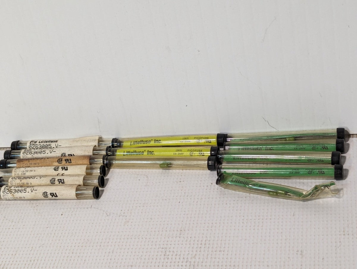 Lot Of 50+ Littlefuse 5A 250V PICO FUSES 263, II V/FA FUSE 0263005