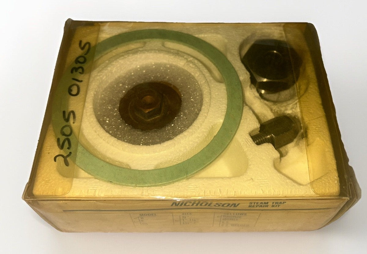 NICHOLSON STEAM TRAP REPAIR KIT 1” - 1 1/4”B-C BRONZE. FREE SHIPPING!       Q9