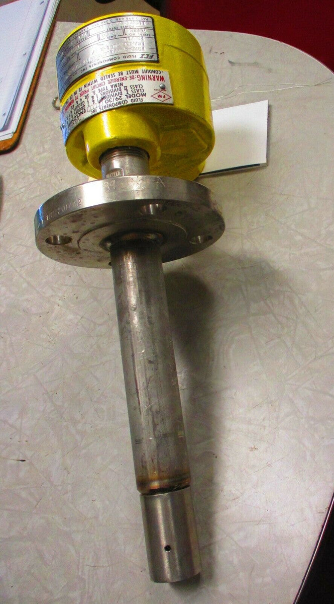 Fluid Components Model 29/30 Flow Switch 1-1/2 Class 150 RF Flange  8-1/4" Long