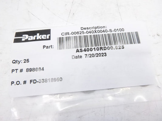 25 Pack Parker AS40010RD00.625 SS Screen CIR-00625-040X0040-S-0100