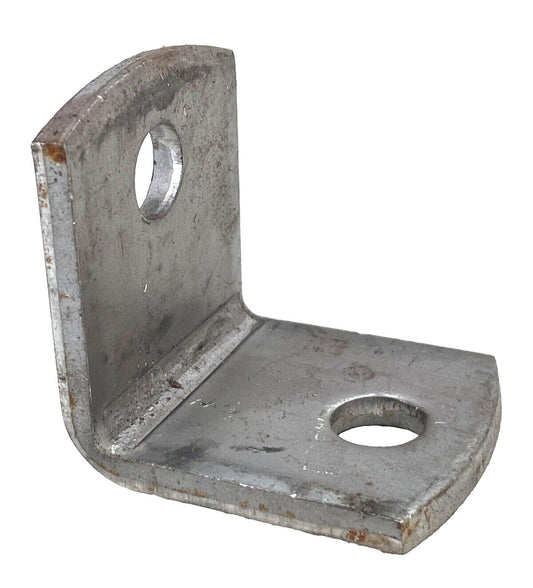 2-Hole 90-Degree Steel Angle Bracket, 1/2" Bolt Holes, 1-7/8" Wide, 2" Tall