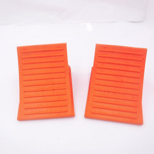 2 Pack Checkers Heavy Duty Large Wheel Chocks for 27-35", 30,000 Load Capacity