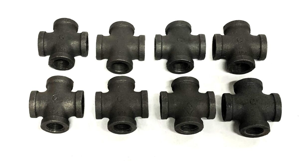 Unbranded Female Cross Fitting 1/2 Inch [Lot of 8] NOS