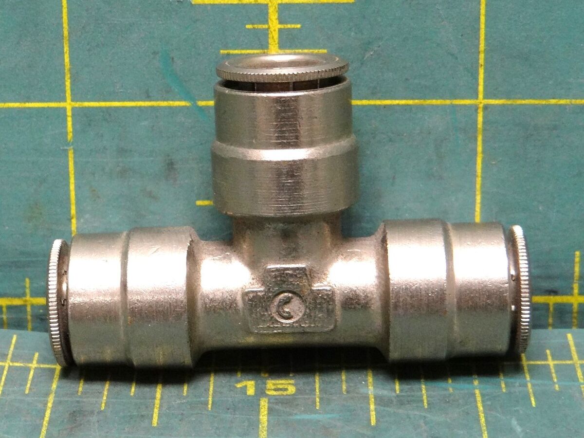 Eaton Crouse 1171X10MX4PTS - Push To Connect Brass Male Run Tee Swivel