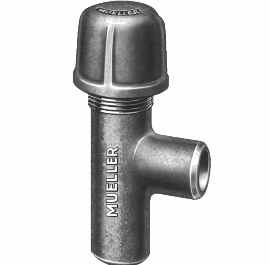 MUELLER H-17500 2" x 2" NO-BLO Service Tee Weld End Fitting 250 PSIG