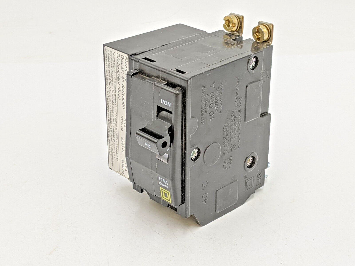 Square D QOB2401021 Bolt-On Circuit Breaker 40A 240V 2P 1PH QOB 40 AMP 240 Volt