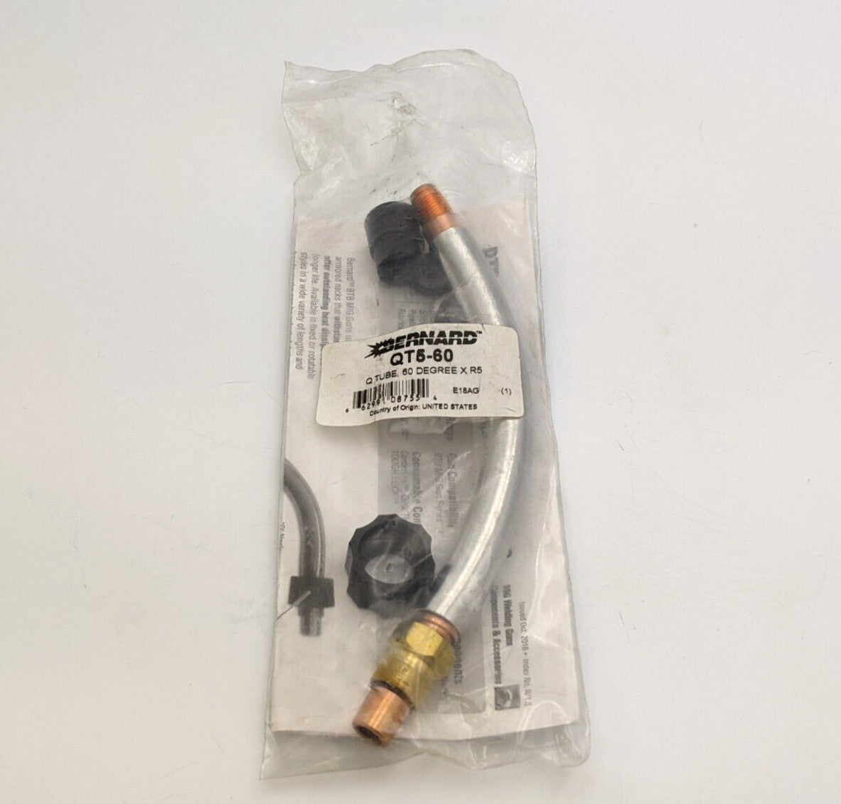 Bernard QT5-60 MIG Gun Long Tube Assembly 60 Degree Q-Gun Series QT560 Welding