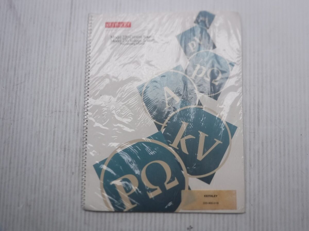Keithley 220 Current Source / 230 Voltage Source Programming Manual 220-900-01B