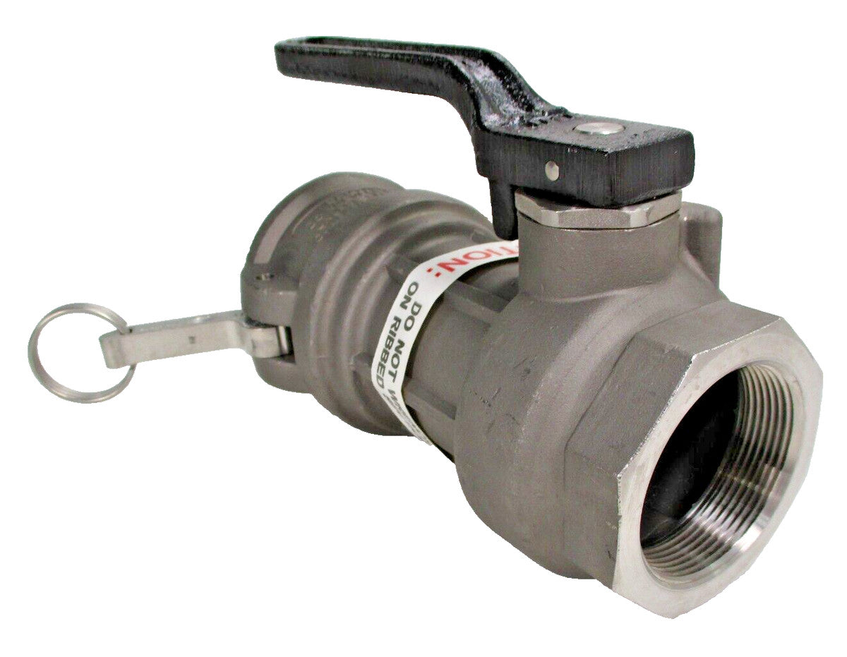 OPW 2" Kamvalok x F-NPT Stainless Steel Dry Disconnect Coupler Valve