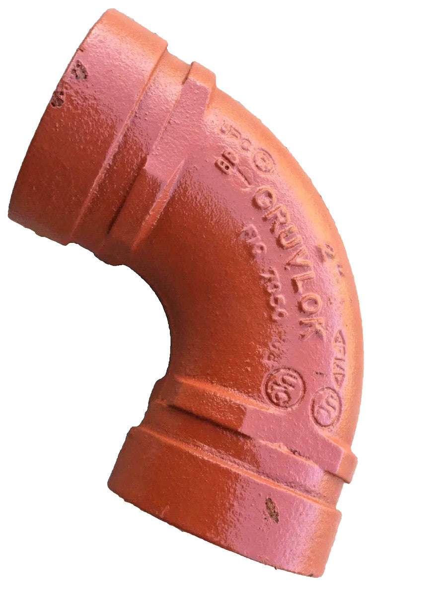 2" Anvil Gruvlok Style 7050 Elbow 90-Degree Grooved End Pipe Fitting