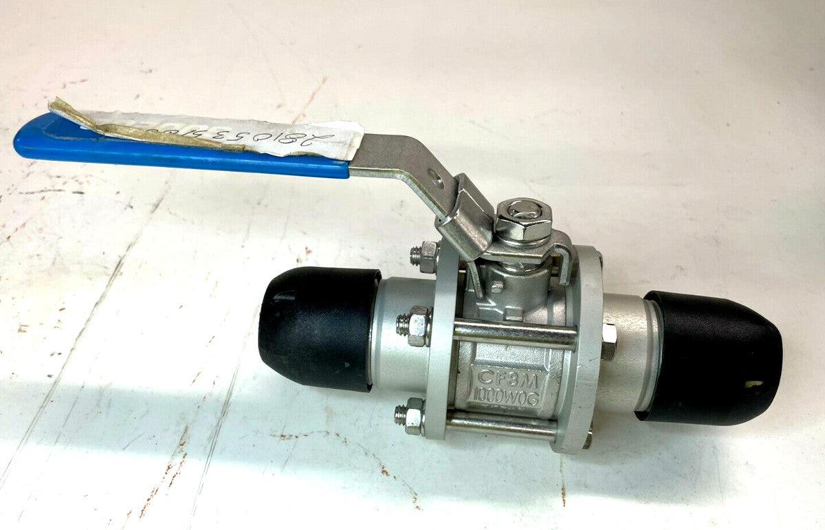 AIRNET Air Compressor Ball Valve 1" Stainless Steel Compression Ends 2810535100