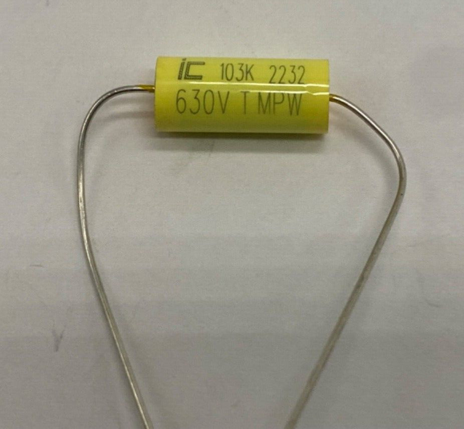 Illinois Capacitor metalized film capacitor axial lead .01uf/630V, 103K630V