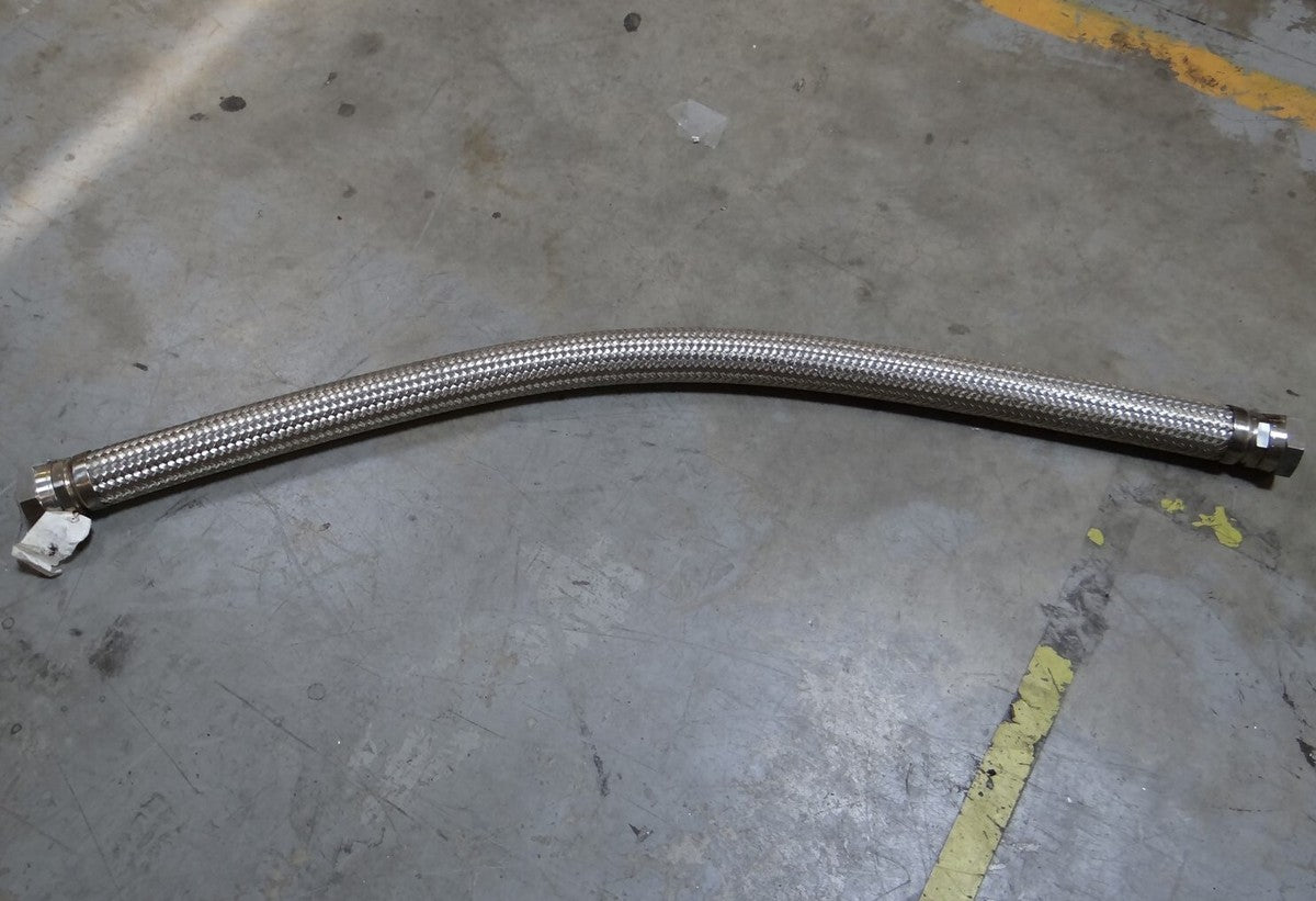 2" OD x 5'L Braided Steel Hose with 2" Female Threaded SHF 316 SS Swivel Fitting