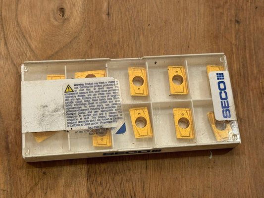(Qty.10) Seco APFT1604PDTR-D15 Carbide Milling Inserts T25M