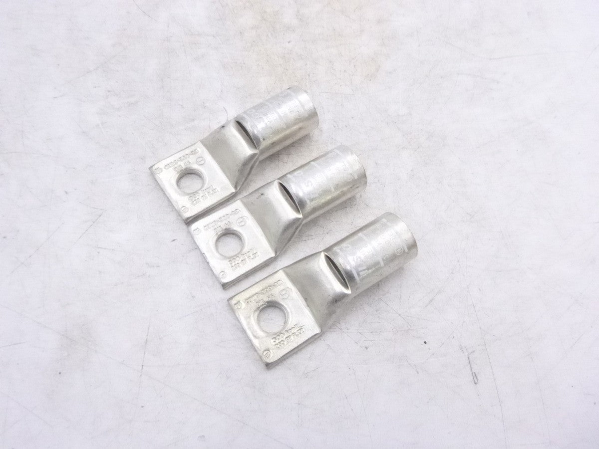 3 Pack Ilsco CSWS-300-38 Tin Plated Copper 1 Hole Compression Lug