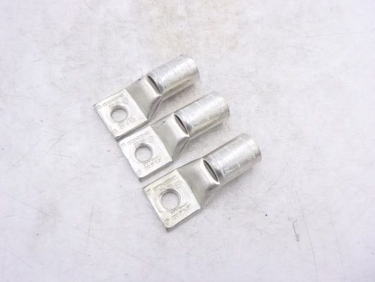 3 Pack Ilsco CSWS-300-38 Tin Plated Copper 1 Hole Compression Lug