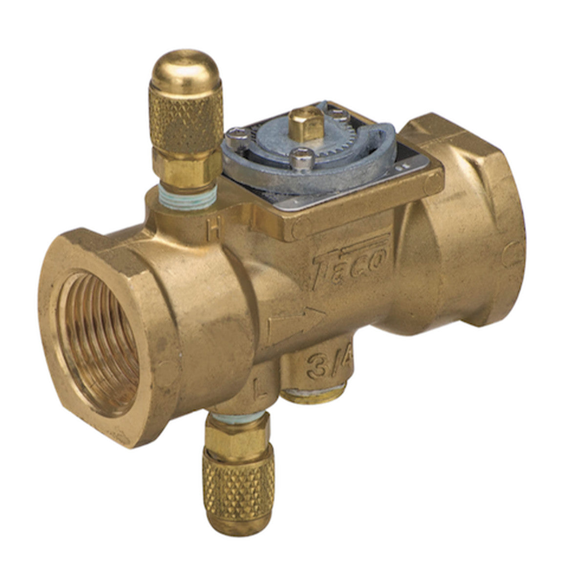 TACO Balancing Valve 3/4" Female Thread NPT | Teflon Seat | Brass | 300PSI @250F