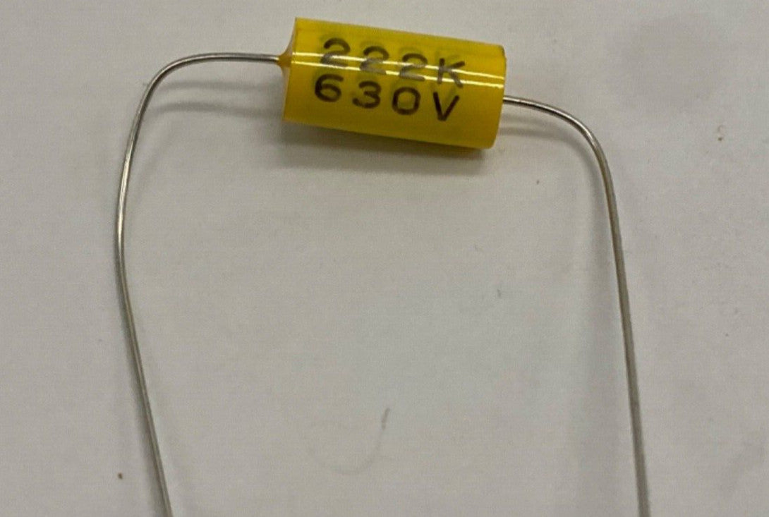 metalized film capacitor axial lead 0.0022/630V, 222K630v