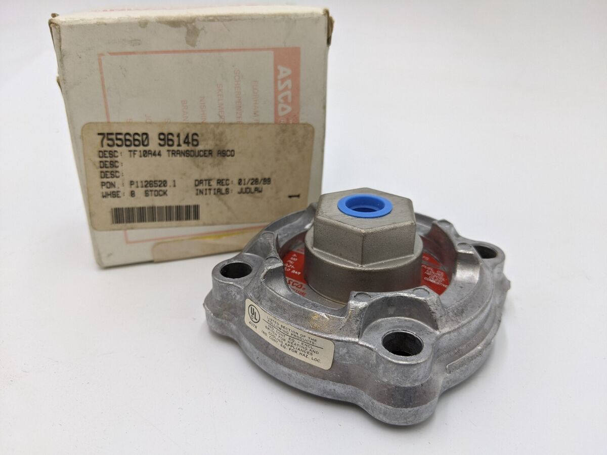 Asco TF10A44 Pressure Transducer 3-100PSI 200 MAX Air Fuel Oil 7 Bar NOS