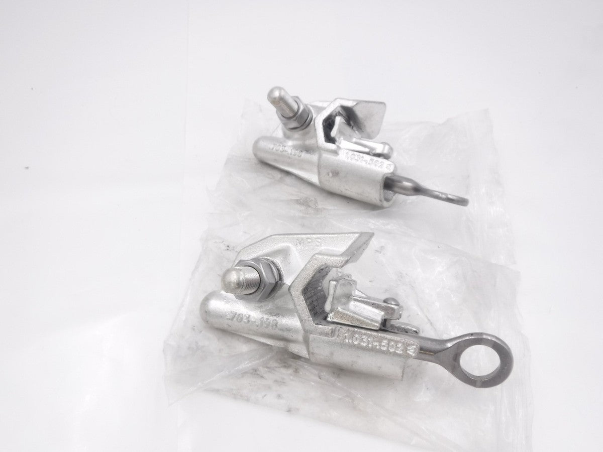 2 Pack MacLean Power Systems 4/0.703-.198 Aluminum Hot Line Clamps C1540AP