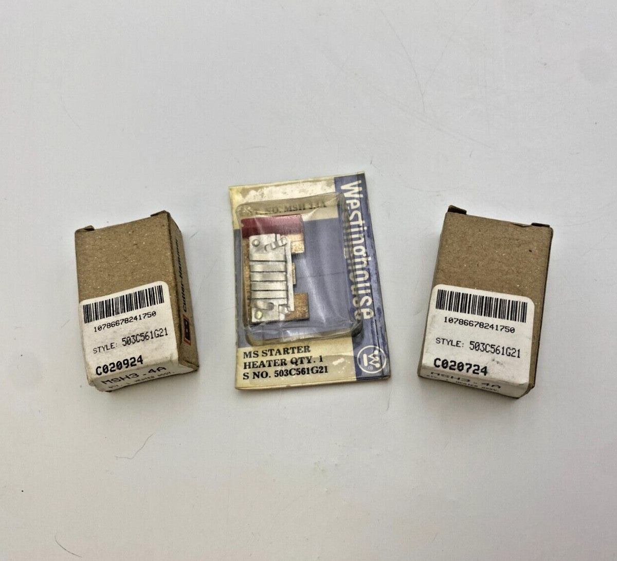3Pc Lot Cutler Hammer MSH3.4A Starter Heater Thermal Unit 3.4 Amp MSH34A NOS
