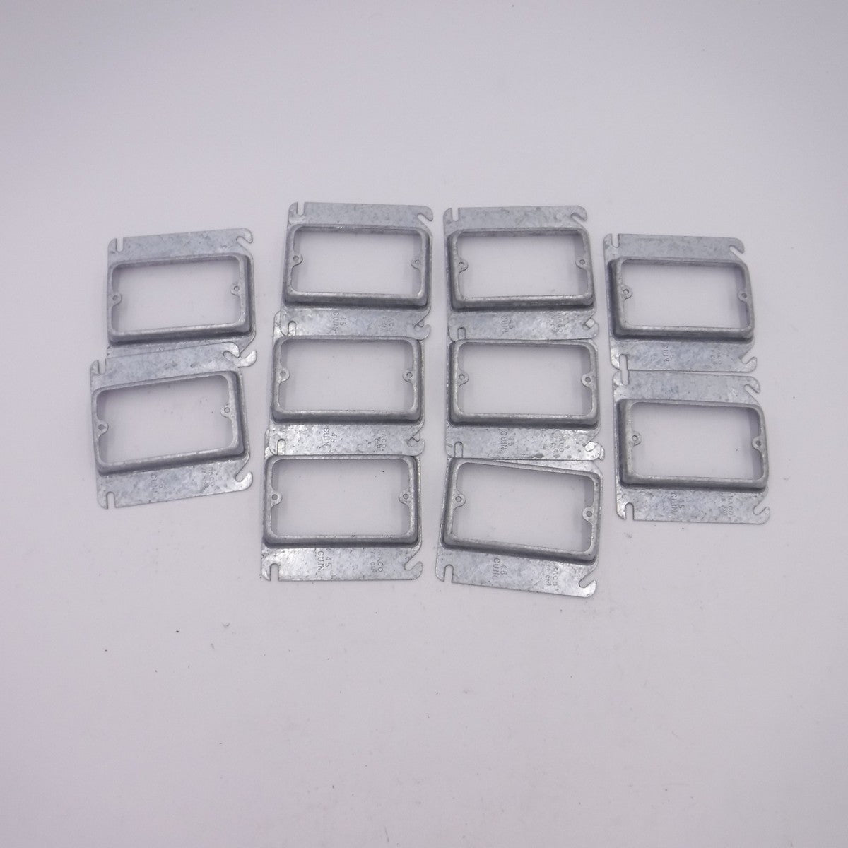 10 Pack Hubbell-RACO 1-Gang 1/4" Raised Sqaure Device Covers 771