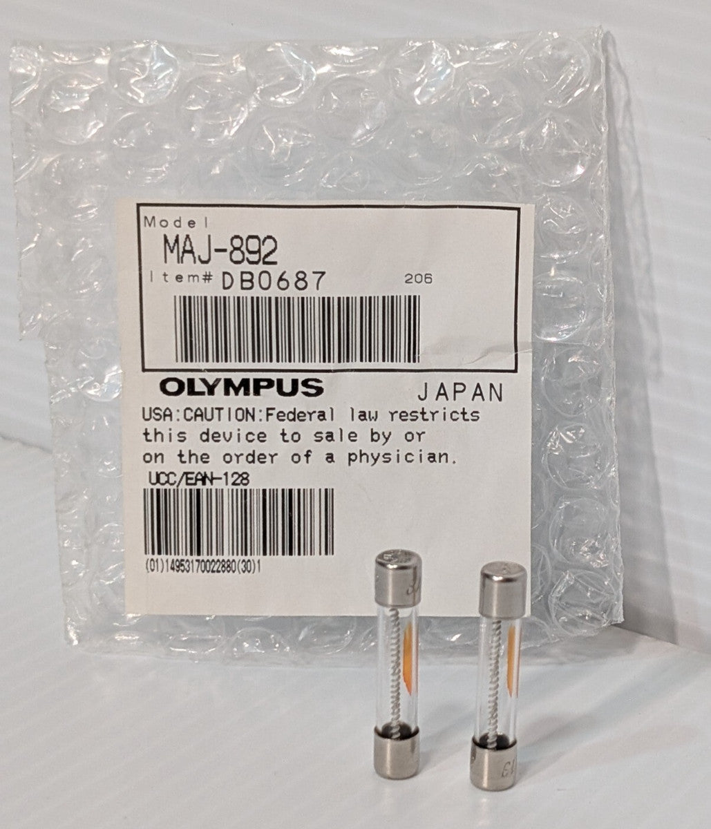(2) Olympus MAJ-892 Fuses, DB0687, for Evis Exera Xenon Light Souce CLV-160