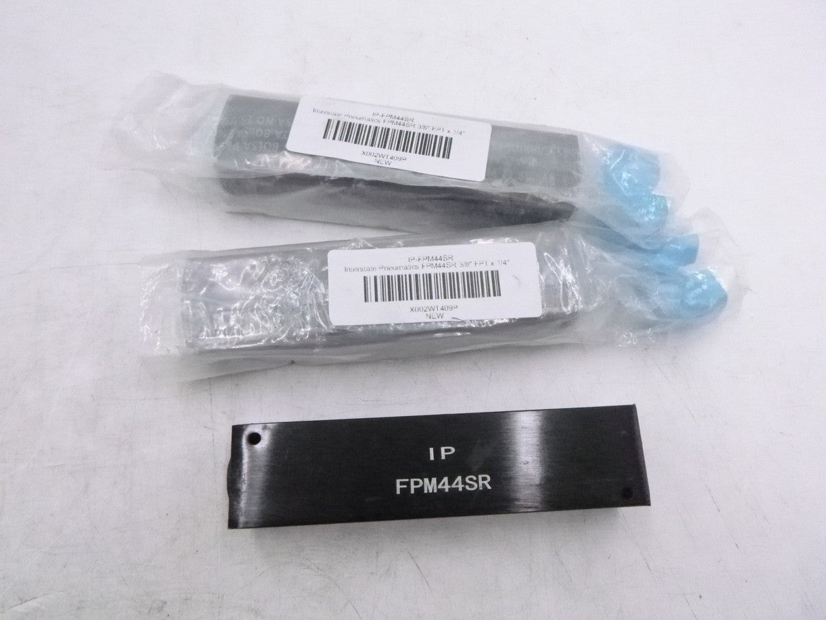 3 Pack FPM44SR Aluminum Rectangle Pencil Manifold 3/8" FPT 1/4" FPT