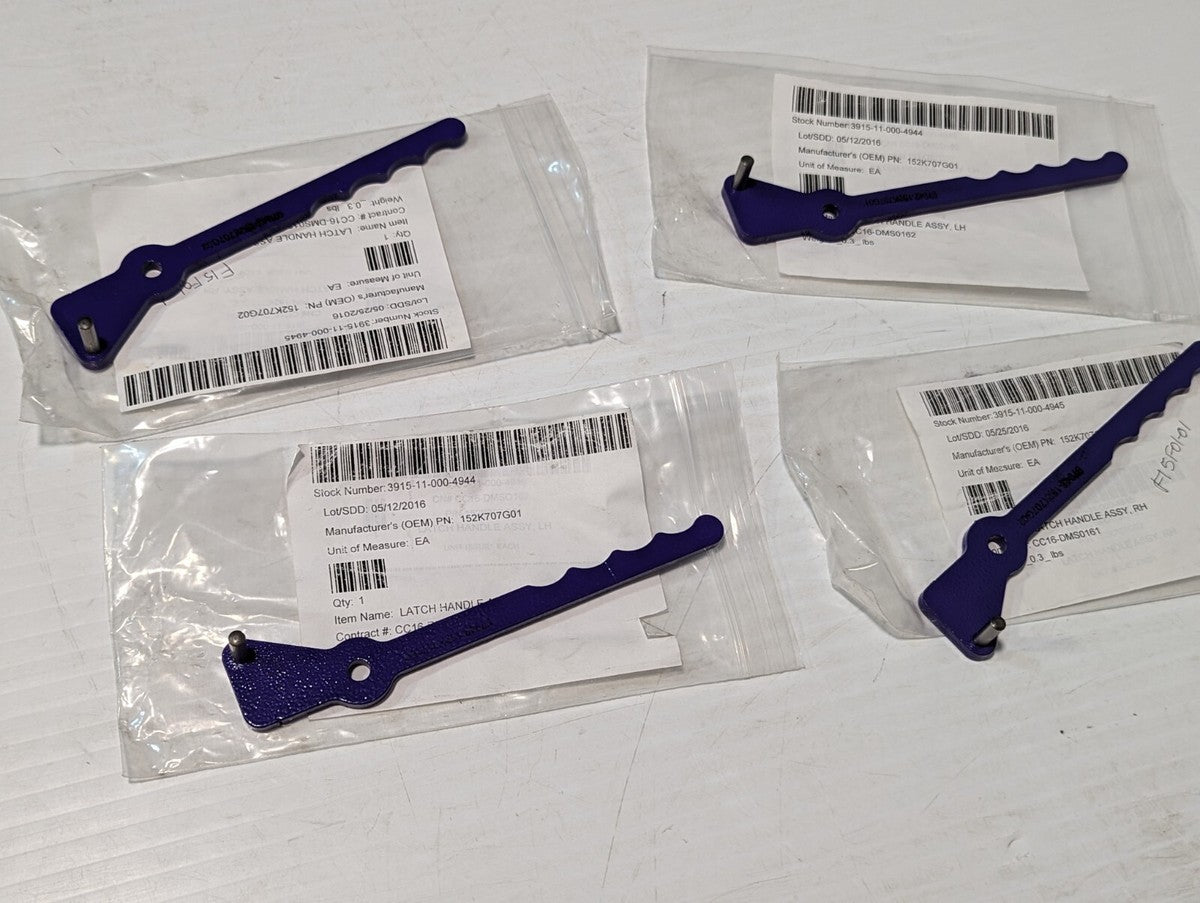 Lot of 4 ICI Manufacturing Latch Handle Assembly 2x RH, 2x LH