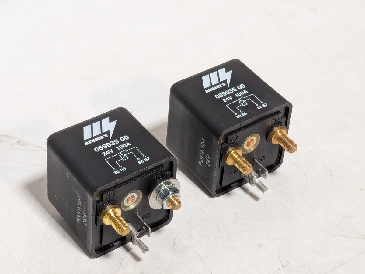 1 Pcs NEW Menbers 059035 00 Relay, Non-Latching 24VDC 100A IP67 Stud