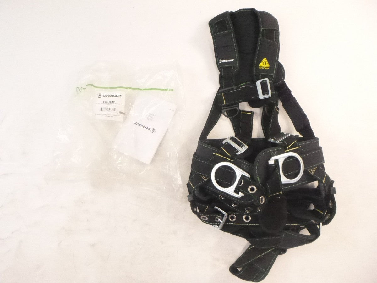 SafeWaze Arc-Flash Construction Harness 020-1347 Size Large 3D MB Chest TB Legs