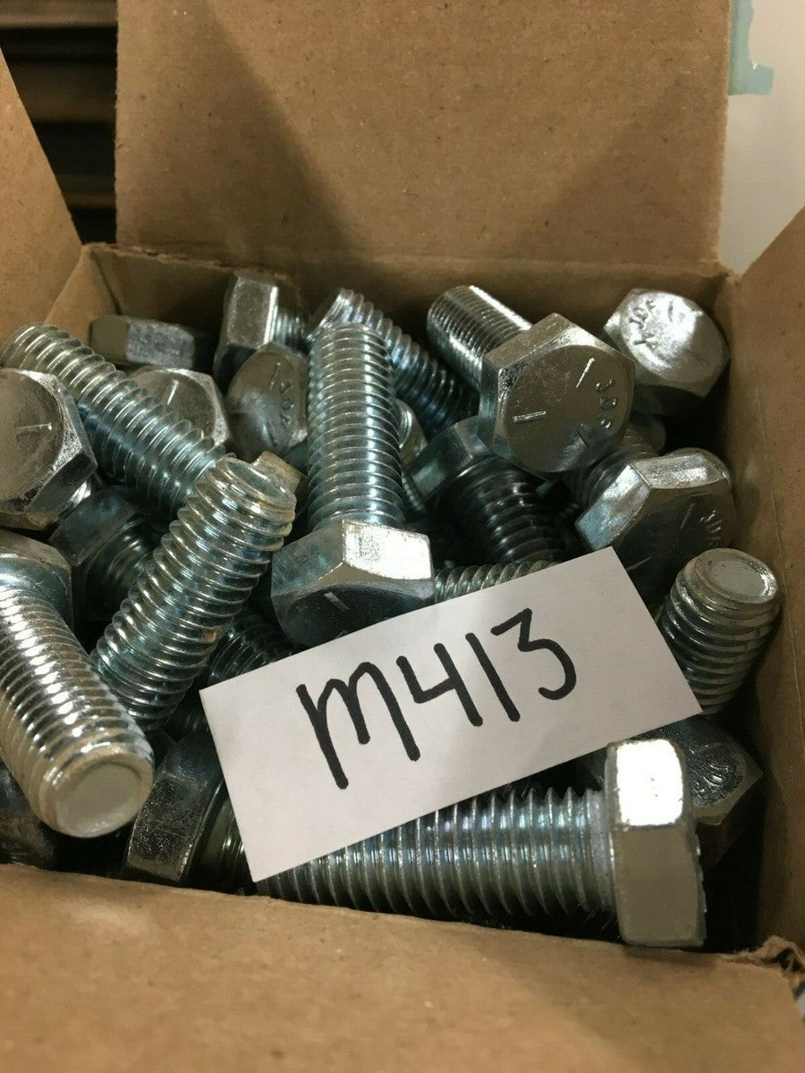 (70) Hex Head 1/2-13 x 1-1/2 Grade 5 Bolts Cap Screws Zinc