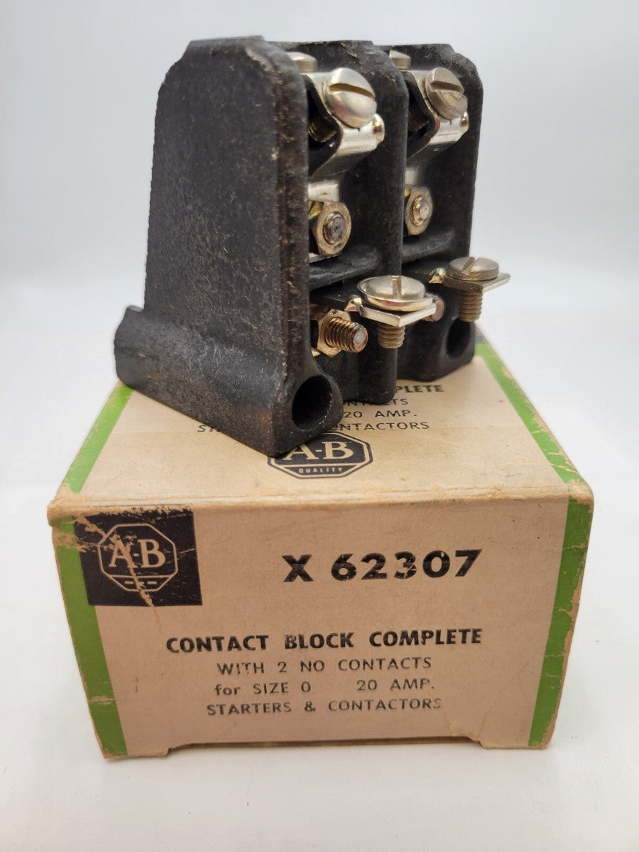 Allen-Bradley X-62307 Contact Block 20A 2NO for NEMA Size 0 Contactor & Starter