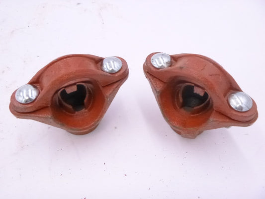 2 Pack Victaulic 1-1/4" x 1 922 Outlet Tee Orange SEE DESC