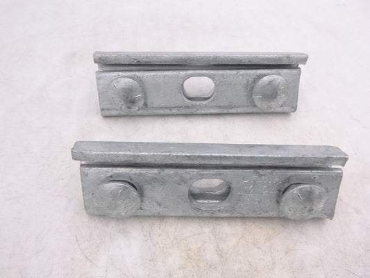 2 Pack 3-Bolt C-QS Straight Cable Suspension Clamps 1/4"-7/16"