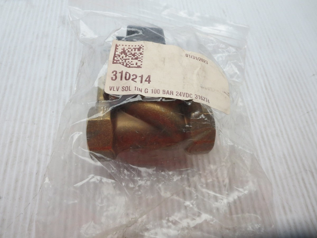 Jaksa 316274 Solenoid Valve 24VDC 2-100 bar XB27 DN2 G1 PTFE OpenPkg NEW SeePics