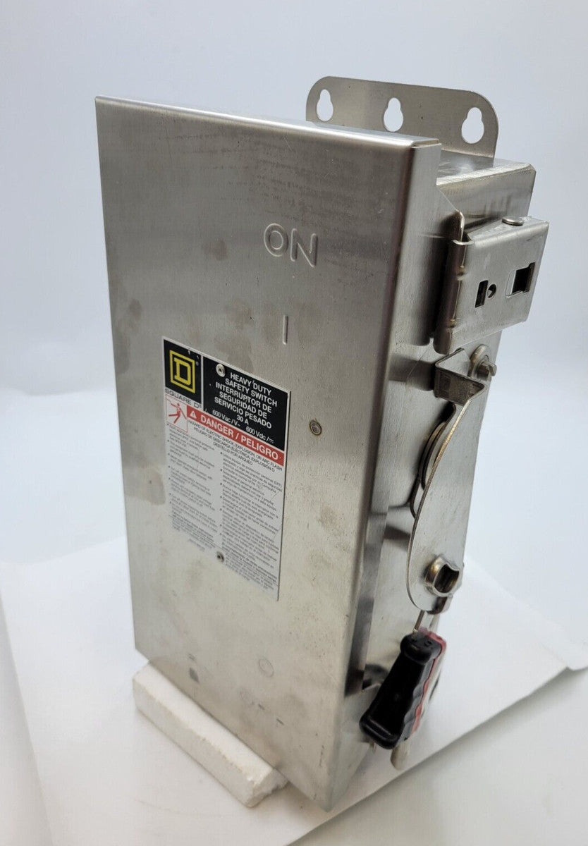 Square D H322NDS Safety Disconnect Switch 60A 600VAC/DC 3P 3PH Type 3, 3R, 4, 4X