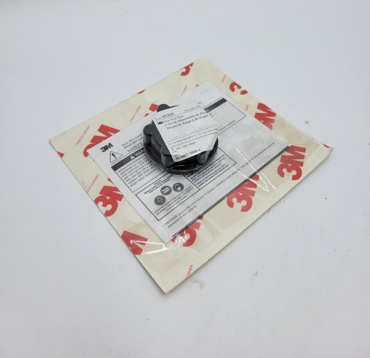 3M 45205 Plastic Disc Pad Hub 2 1/2" Diameter 63.5MM 5/8-11 Internal 2.5 inch