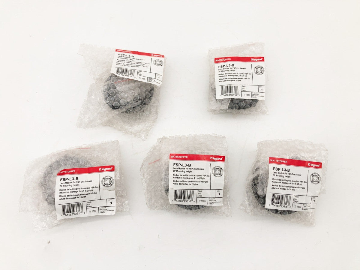 Lot of 5 New Legrand Wattstopper FSP-L3-B Lens Modules for FSP-2xx Sensors