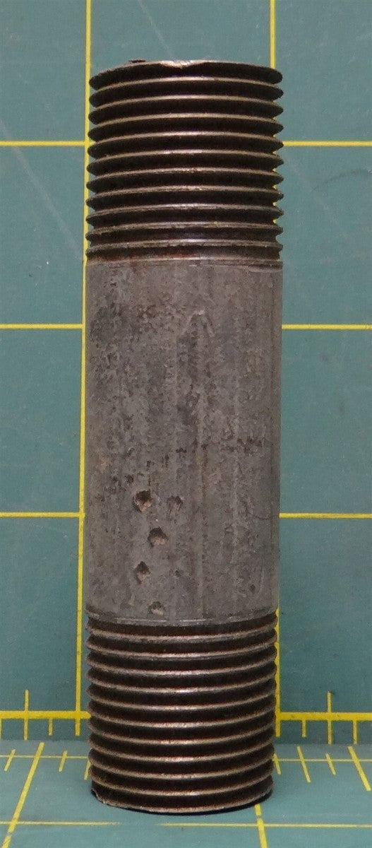 1/2" D x 1/2" D x 3" L Hot Dipped Galvanized Pipe Nipple, Fitting, Connector