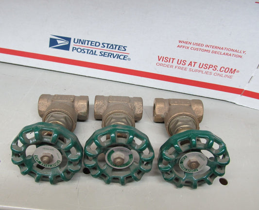 (1) Jenkins 2310J,370CJ Gate Valve 1/4" NPT Bronze Threaded 300 CWP, 150-S