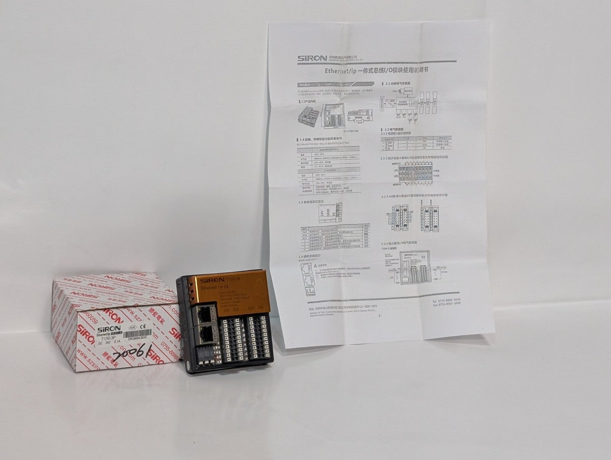 Siron T150-3P Integrated I/O Ethernet/IP 24VDC Module for Main Station ...