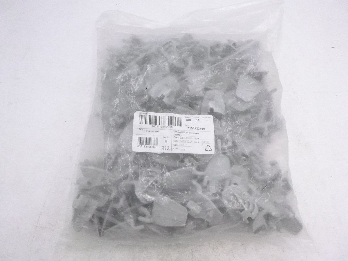 100 Pack Click To Copy Peg Hook Back 1" Beige Grey R33-212-100
