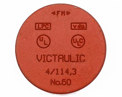 4" Victaulic Style 60 Cap Grooved End Pipe Fitting | Fits 4" (4.50 OD) IPS Pipe