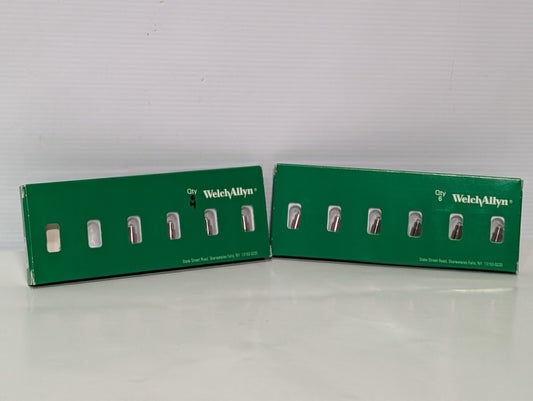 (10) Welch Allyn 06500-U6 Halogen Lamp 3.5V for MacroView Otoscope - Box of 6, 4