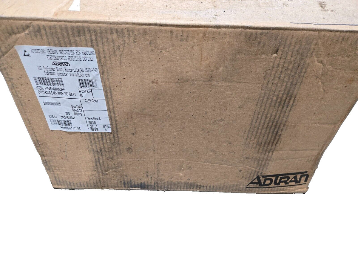 Adtran OPTI-6100 SMX WMK Chassis 4184514WML2HV NO BATT NEW