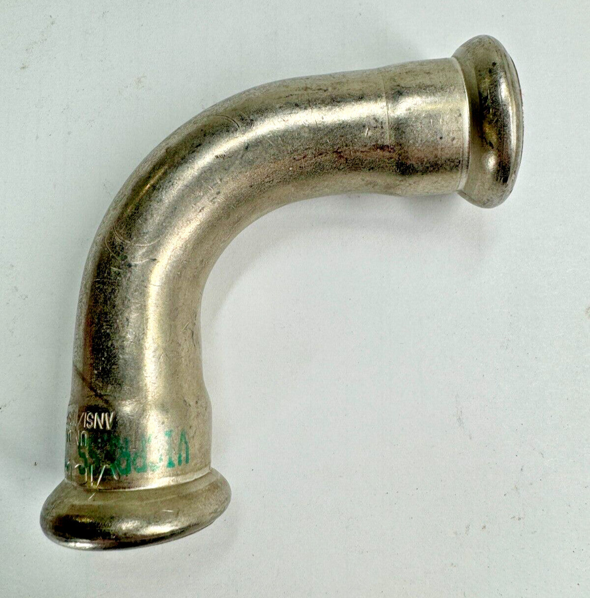 Victaulic 1/2" Style S-590 Pressfit 90-Degree Elbow, 304 Stainless Steel