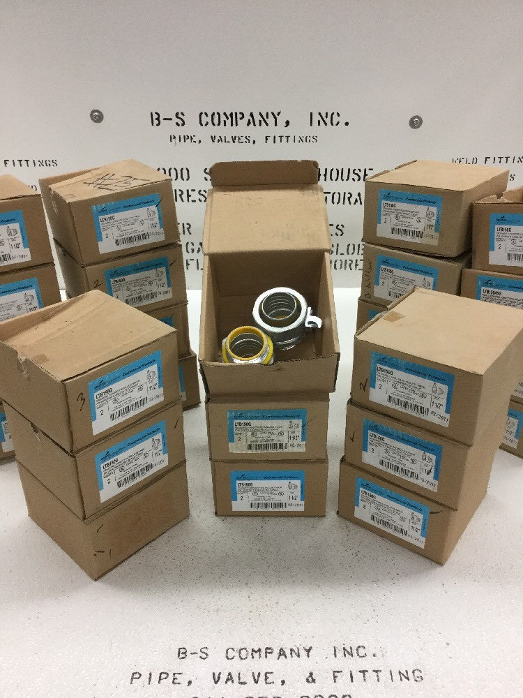 Crouse Hinds Grounding Connector LTB150G 1-1/2" Insulated (Box Of 2)