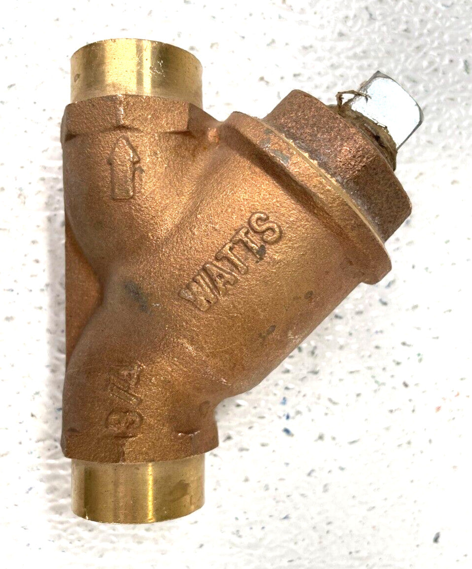 WATTS Bronze Y Strainer 3/4" CTS Solder Joint 125-SWP 400-WOG  20-Mesh Screen
