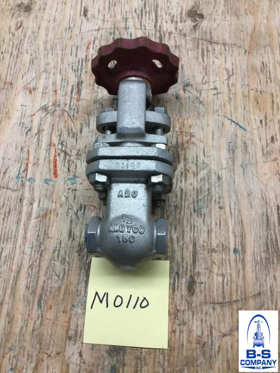 Gate Valve Stainless Steel 1/2" 150 Threaded CF8M Trim 316SS ALOYCO Fig. 110